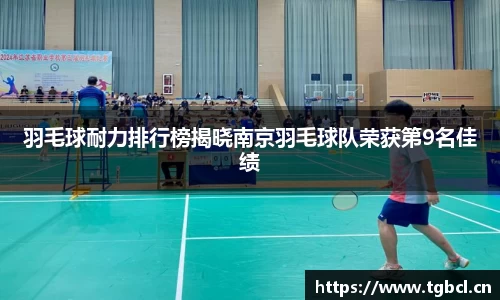 羽毛球耐力排行榜揭晓南京羽毛球队荣获第9名佳绩