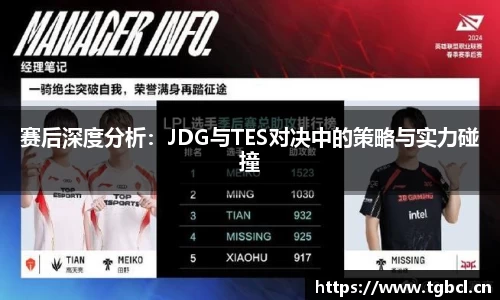 赛后深度分析：JDG与TES对决中的策略与实力碰撞