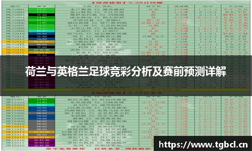 荷兰与英格兰足球竞彩分析及赛前预测详解