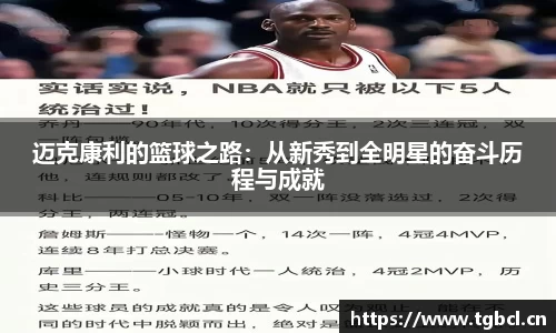 迈克康利的篮球之路：从新秀到全明星的奋斗历程与成就